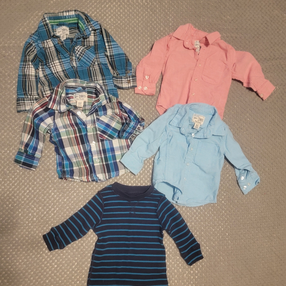 Assorted Baby Boy Shirts/ Pants 6-9M